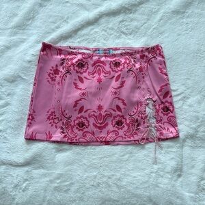 Urban Outfitters Pink Patterned Skirt